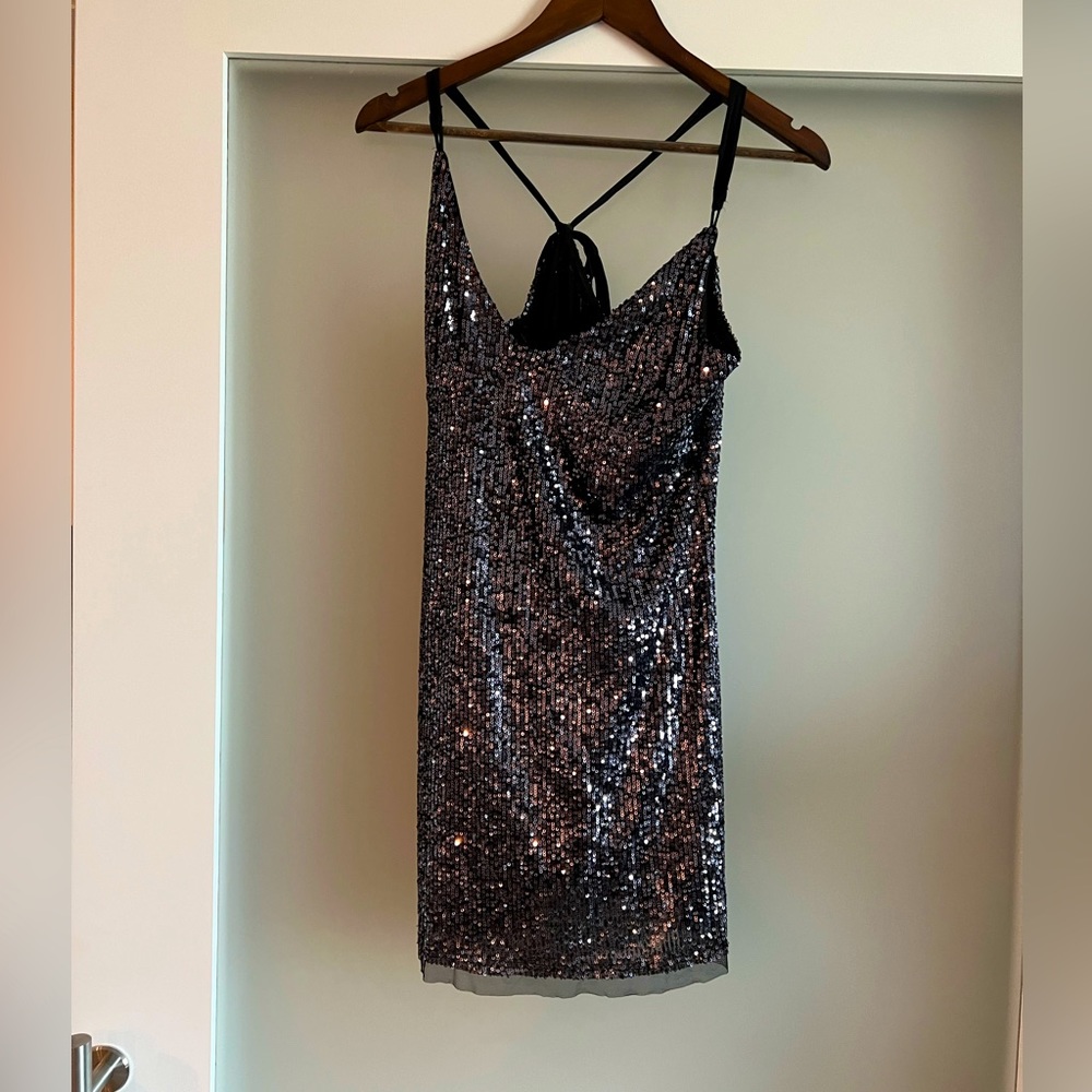 Free People Sequin Slip Dress